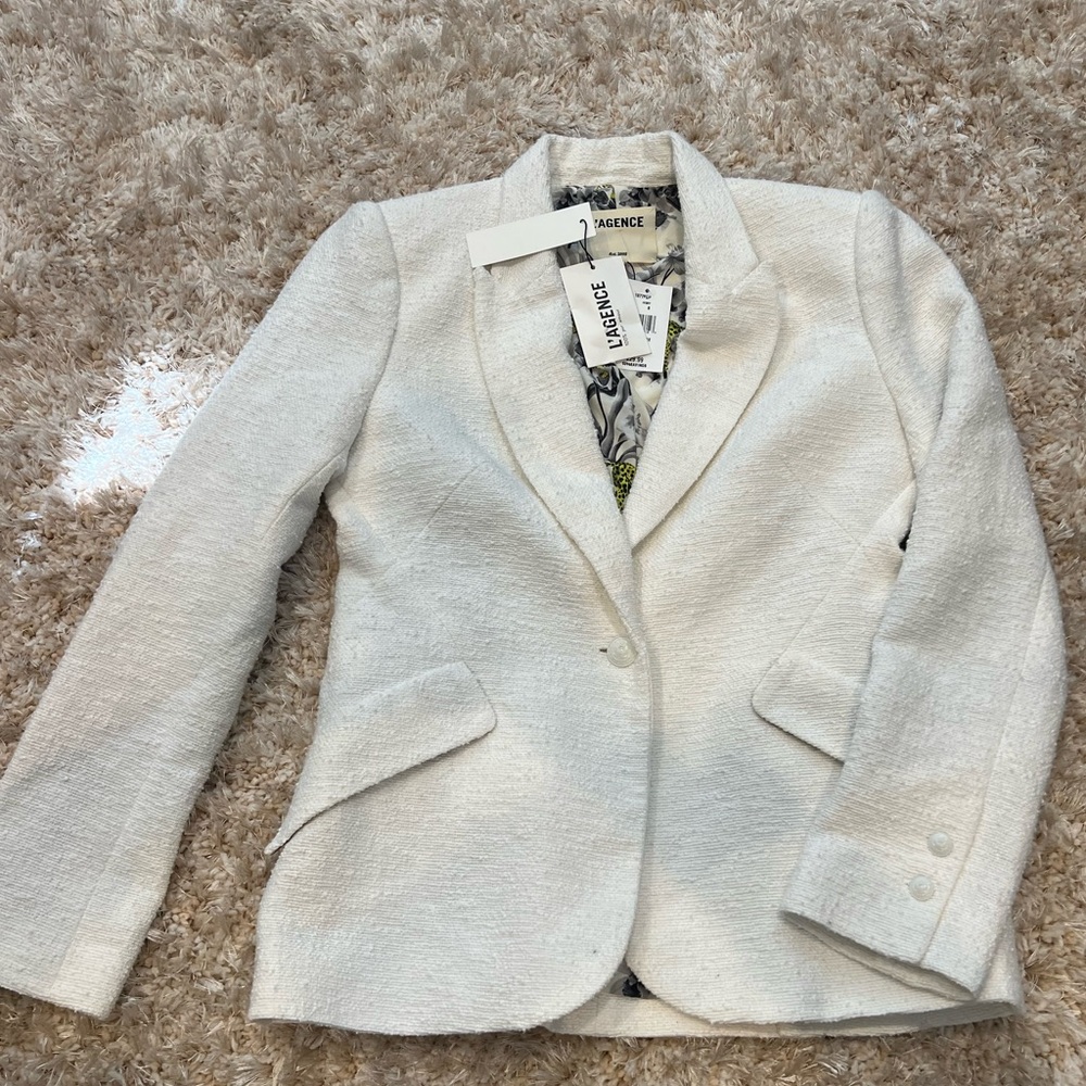 L’agence Textured Ivory Blazer NWT - Size 6
